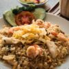 A plate of nasi goreng