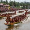 Ai-generated image of Pacu Jalur boat race