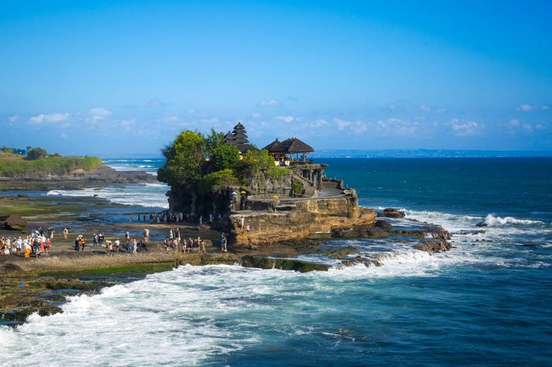 The Tanah Lot Temple in Bali, Indonesia